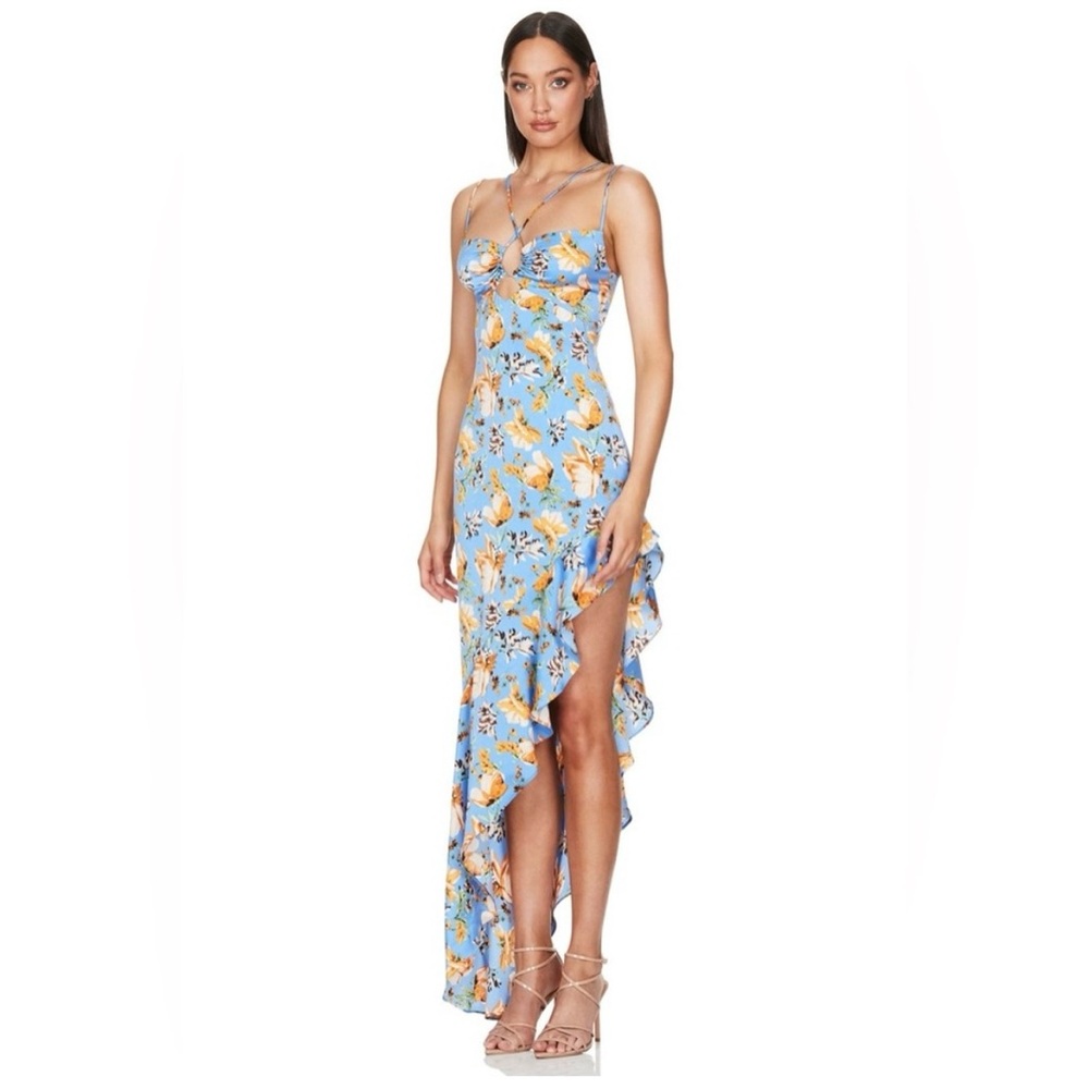 Nookie Simone cut out asymmetrical dress